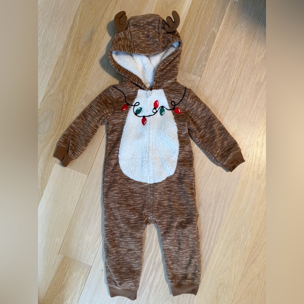 Carters Reindeer Onesie 12 Months